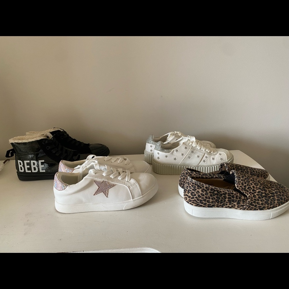 Lot of 4 girls size 3 (big girls) shoes